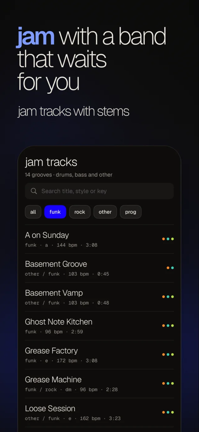 Jam with a band that waits for you