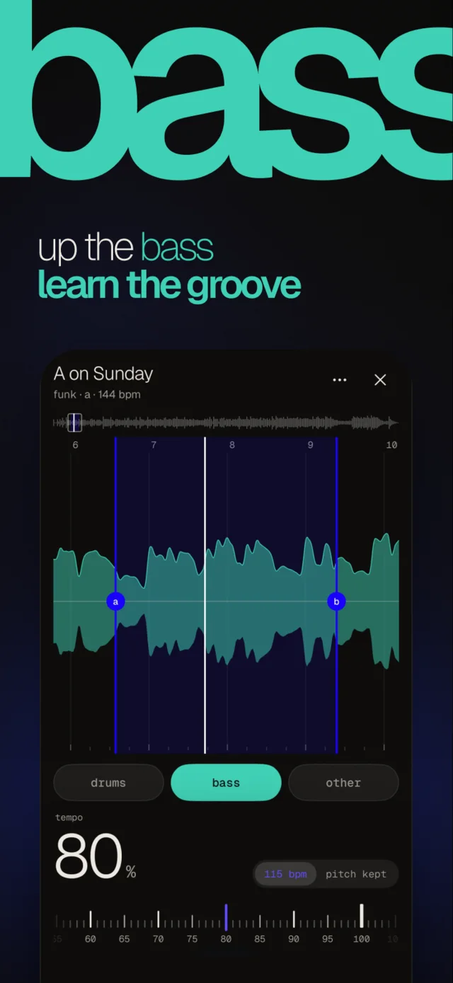 Up the bass, learn the groove